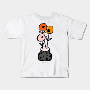 Retro Poppies Kids T-Shirt